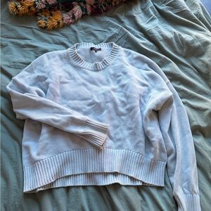 Quince Soft Light Blue Crewneck Sweater